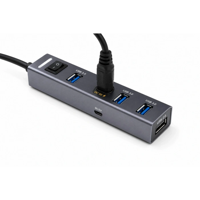 USB Type-c 3.1 Gen1 Hub (4 Port, 5 Gbps, Gri - TU360)