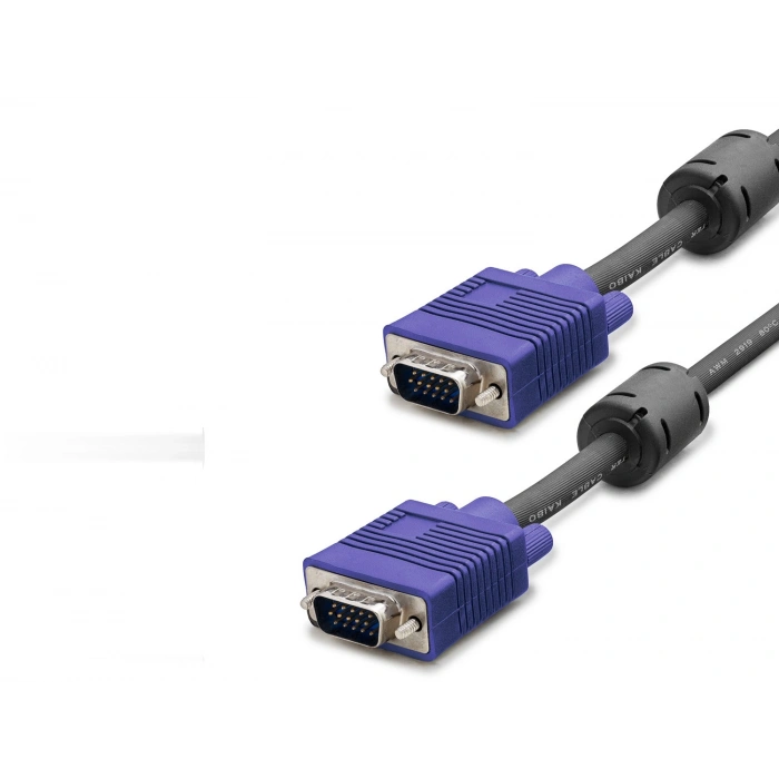 Vga Kablo Od 7.3mm 3 Mt (Siyah Mavi - HDX7783)