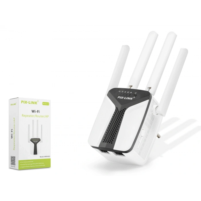 Ağ Genişletici Wifi Repeater - Router / AP 450 Mbps (Siyah Beyaz LV-WR6403)