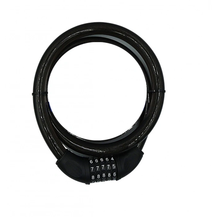 YM-747 120cm 20mm 5 Şifreli Siyah Motorsiklet Kilidi