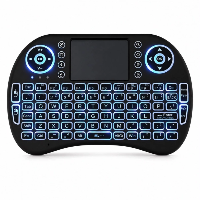 Mini TV Klavyesi (BLUETOOTH, Wirelessli Işıklı - Zr1315)