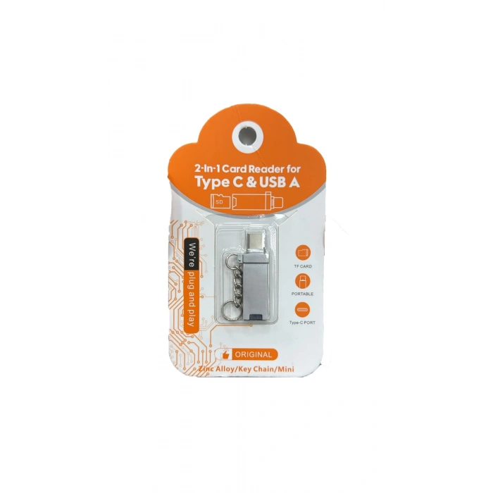 ZR967 Type-C Usb 2İn1 Card Reader
