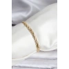 14K Gold Renk Kaplama Lazer Zincir Model CM Kadın Bileklik