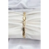 14K Gold Renk Kaplama Lazer Zincir Model CM Kadın Bileklik