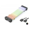 24 Pin Argb Anakart Güç Uzatma Kablosu (Bükülebilir -2Mm 54 60 Led Siyah ND2801B)