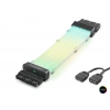 24 Pin Argb Power Supply Uzatma Kablosu (Gümüş Kaplamalı Bükülebilir - 2Mm 108 Led Siyah ND2814B)