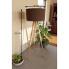 Kahverengi Kumaş Başlık 3 Ayaklı Tripod Lambader