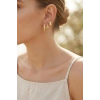 3 lü Set Gold Renk Halka Model Küpe