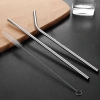 3 Parça Paslanmaz Çelik Pipet Seti (31cm)