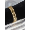 316L Çelik 12 mm Kalınlıkta Gold Renkli Erkek Bileklik