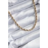 316L Çelik Gold Renk 60 cm Burgu Model Kadın Kolye