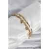 316L Çelik Gold Renk Dorika ve İtalyan Zincirli Model Kadın Bileklik