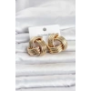 316L Çelik Gold Renk Sarmal Model Kadın Küpe