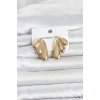 316L Çelik Gold Renk Vintage Kadın Küpe