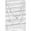 316L Çelik Zincir Gümüş Renk Pullu Kadın Kolye