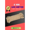 Jüt Halat Dekoratif Hasır Urgan İp (mm, 100 Mt)