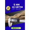 Jüt Halat Dekoratif Hasır Urgan İp (5mm, 50 Mt)
