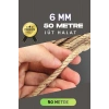 Jüt Halat Dekoratif Hasır Urgan İp (6mm, 50 Mt)