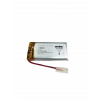 Li-Polymer Pil 602040 3.7V 450 mAh (Devreli/1.5A, 40x20x6mm)