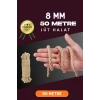 Jüt Halat Dekoratif Hasır Urgan İp (8mm, 50 Mt)