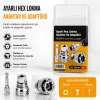 Ayarlı Hex Lokma Anahtar + Matkap Adaptörü (10-19mm 3/8 inç)