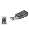 Cat6 Rj45 Konnektör - 100 Adet Siyah (ND2410/ Poşet Paket)