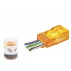 Cat6 Rj45 Konnektör - 100 Adet Turuncu (ND2405 / Özel Plastik Kutulu)