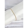CM 14K Gold Renk Burgulu Zincir Model Kadın Bileklik