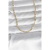 CM 14K Gold Renk Çizgi Lazer Model 60 cm Kadın Kolye