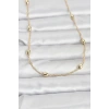 CM 14K Gold Renk Topçuklu Burgu Zincir Model 60 cm Kadın Kolye