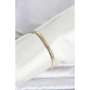 CM 14K Gold Renk Yassı Zincir Yılan Model Kadın Bileklik