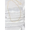 CM 14K Gold Renk Zincirli 60 cm Kadın Kolye