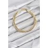 CM Başak Model Gold Renk Pirinç Kadın Bileklik