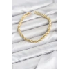 CM Burgu Model Gold Renk Pirinç Kadın Bileklik