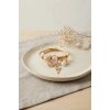 Geyik Model Gold Renk Pembe Charmlı Bileklik
