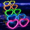 Glow Kalpli Fosforlu Gözlük 6’lı Renkli Set – Neon Parti