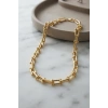 Gold Renk Pirinç Tifani Model Kadın Kolye