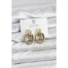 Gold Renk Pirinç Vintage Kadın Küpe