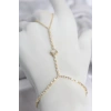 Gold Renk Pirinç Zirkon Taşlı Kalp Model Şahmeran