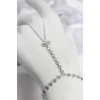 Gümüş Renk Pirinç Zirkon Taşlı Göz Model Şahmeran