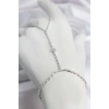 Gümüş Renk Pirinç Zirkon Taşlı Yıldız Model Şahmeran