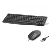 QTR 1,5Mt USB Kablolu Klavye Mouse Seti (1200 DPI, EAK040)