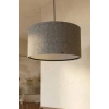 Koyu Gri Kumaş Başlıklı Sarkıt Avize (35cm)