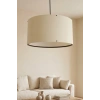 Krem Kumaş Başlıklı Sarkıt Avize (35cm)