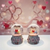 Love Tasarımlı Işıklı Mini Kar Küresi (Pilli, Boyutları: 7 cm x 4 cm)