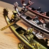 Metal Dekoratif Venedik Kayık 1 Adet