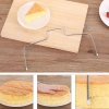 Paslanmaz Çelik Ayarlanabilir Pasta Dilimleyici (Kesme Teli - 31Cm)