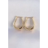 Pirinç Gold Renk İçi Boş Gül Küpe