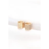 Pirinç Gold Renk Taşlı Minimal Küpe