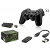 Çift Gamepad Seti (Retro Oyun Stick HDMI 2.4G Kablosuz - Siyah HD327)